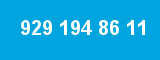 929 194 86 11 929 194 86 11
